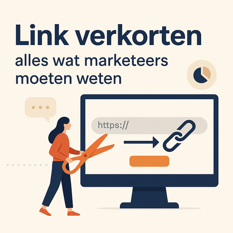 Een illustratie van een URL-verkorter in actie
